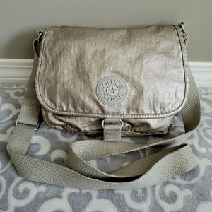 Kipling Crossbody bag, metallic warm gold color